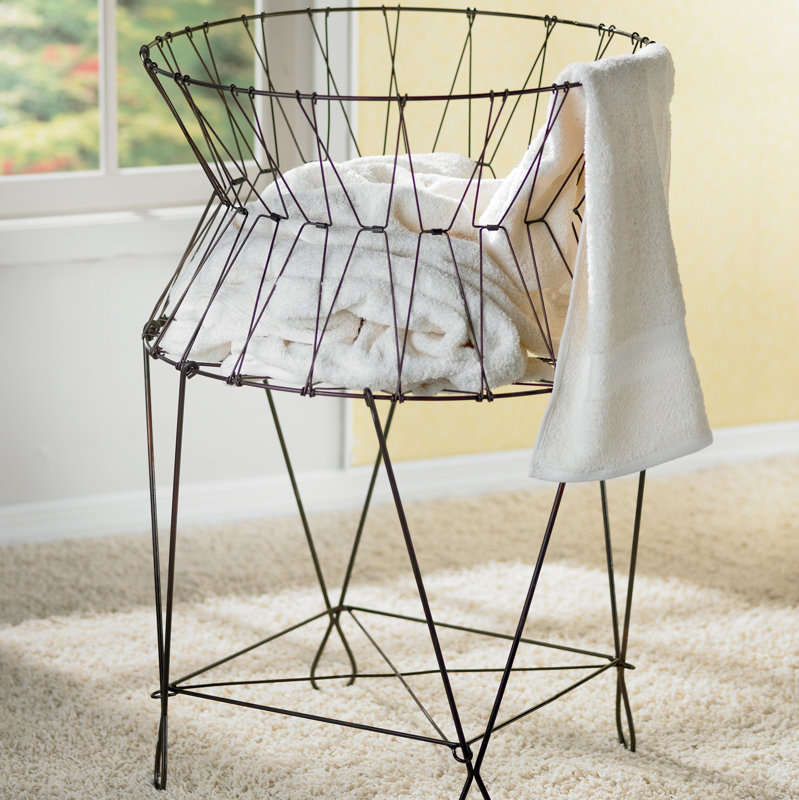 Laurel Foundry Modern Farmhouse Vintage Wire Laundry Hamper & Reviews
